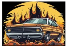 अज्ञात कारणों से बंजारी घाटी के समीप कार में लगी आग