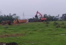 मंडला रोड पर आमाझिरिया बाईपास चैाराहे पर कालोनी की तैयारी जोरो पर