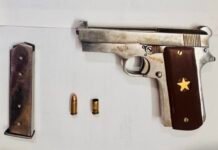 जिन्दा कारतूस, एक धारदार चाकू के साथ पुलिस की गिरफ्त में फरार आरोपी