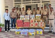 कोतवाली पुलिस के हाथ लगा अवैध शराब का जखीरा