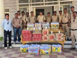 कोतवाली पुलिस के हाथ लगा अवैध शराब का जखीरा