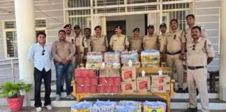 कोतवाली पुलिस के हाथ लगा अवैध शराब का जखीरा