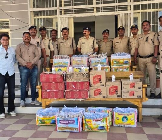 कोतवाली पुलिस के हाथ लगा अवैध शराब का जखीरा