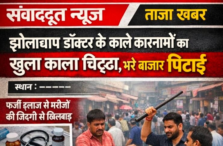 झोलाछाप डाक्टर भी उतर गया खरात की राह पर फिर हुई उसकी पीठपूजा